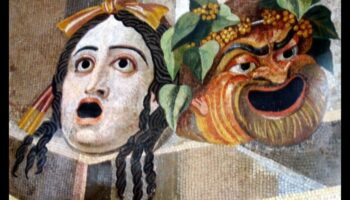Traģēdija un komēdija: teātra maskas grieķu drāmā